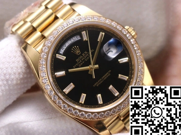 Yellow Dial Day-Date Black Gold M228348RBR-0001 EW Factory Rolex 0507